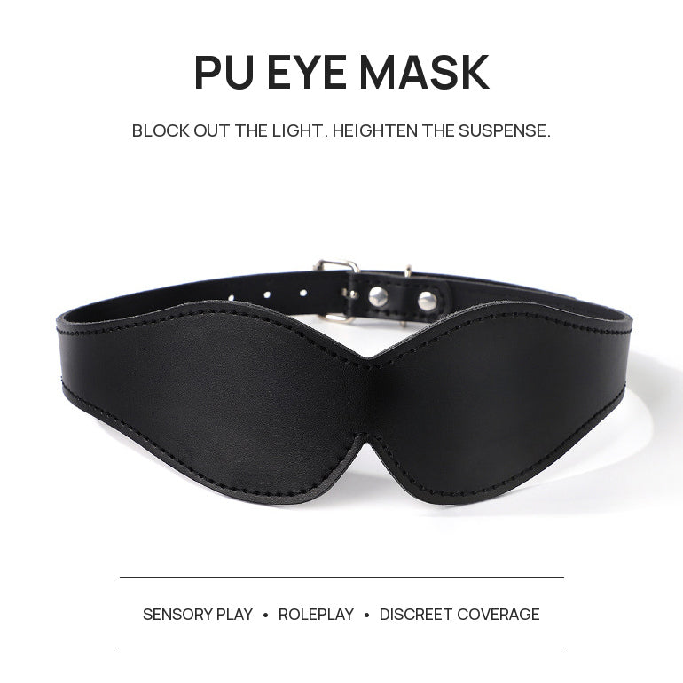 BDSM PU Leather Blindfold Eye Mask