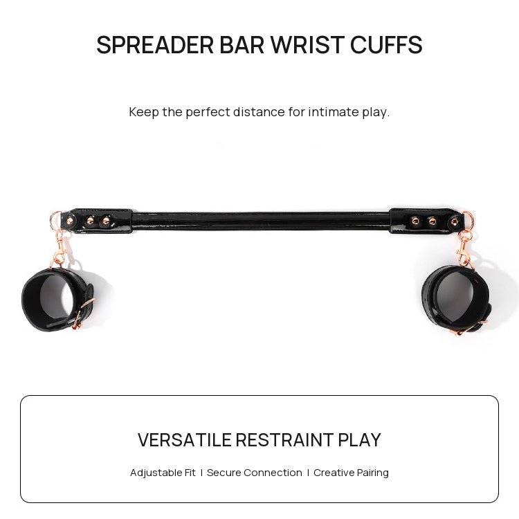 BDSM Spreader Bar with Adjustable Wrist Cuffs