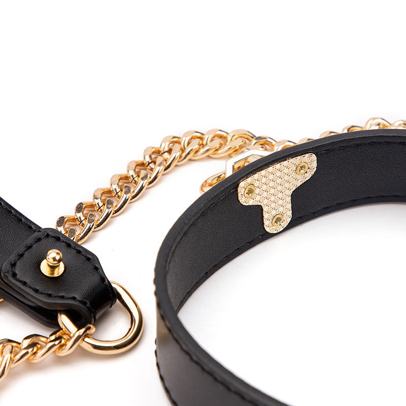 Black Gold Day Collar for Submissives BM20