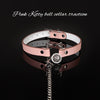 Pink Kitty Sub Collar and Leash Set BM78