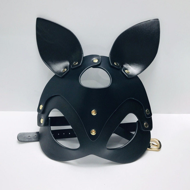 Bunny-Style Leather Mask BM70