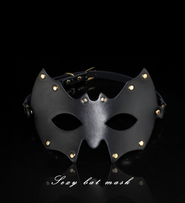 Bat-Style Leather Eye Mask BM69