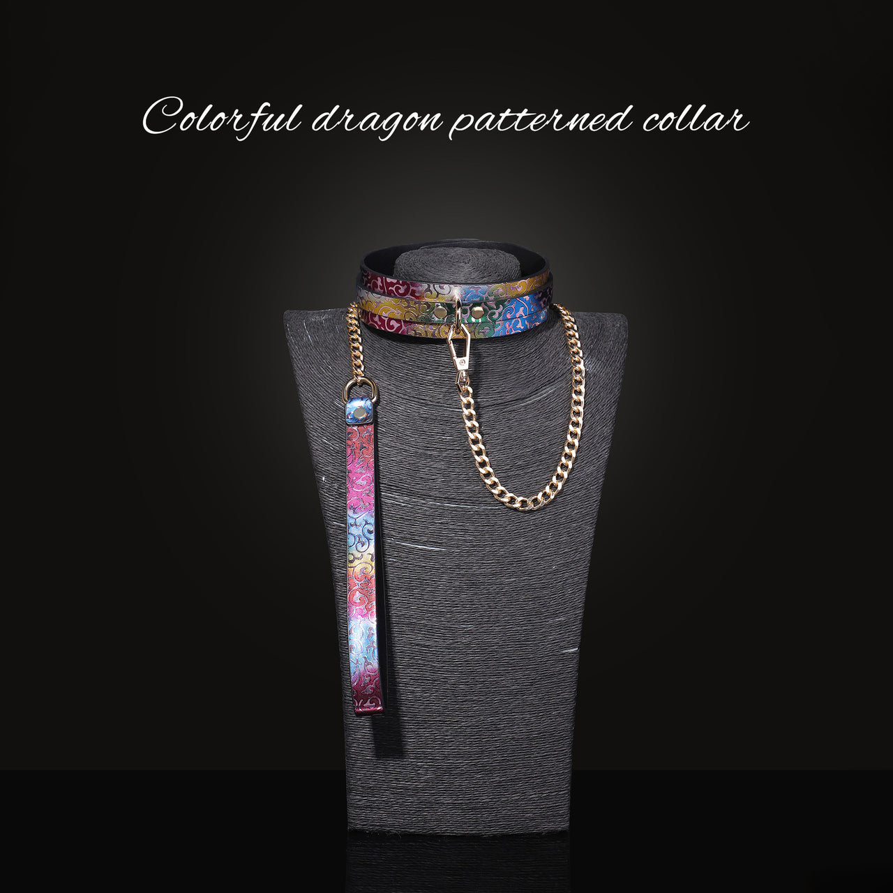 Iridescent Wide Day Collar and Leash Set BM105