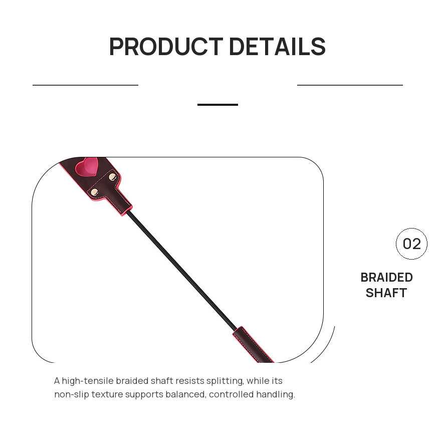 Temperature-Responsive Heart BDSM Riding Crop
