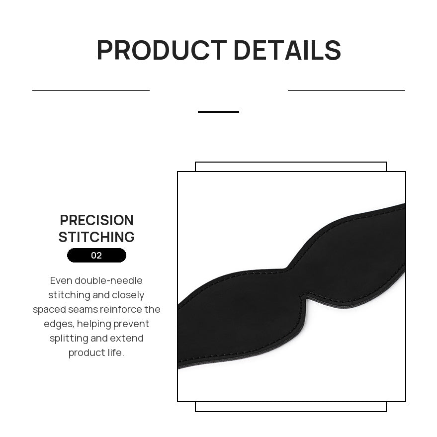 BDSM PU Leather Blindfold Eye Mask