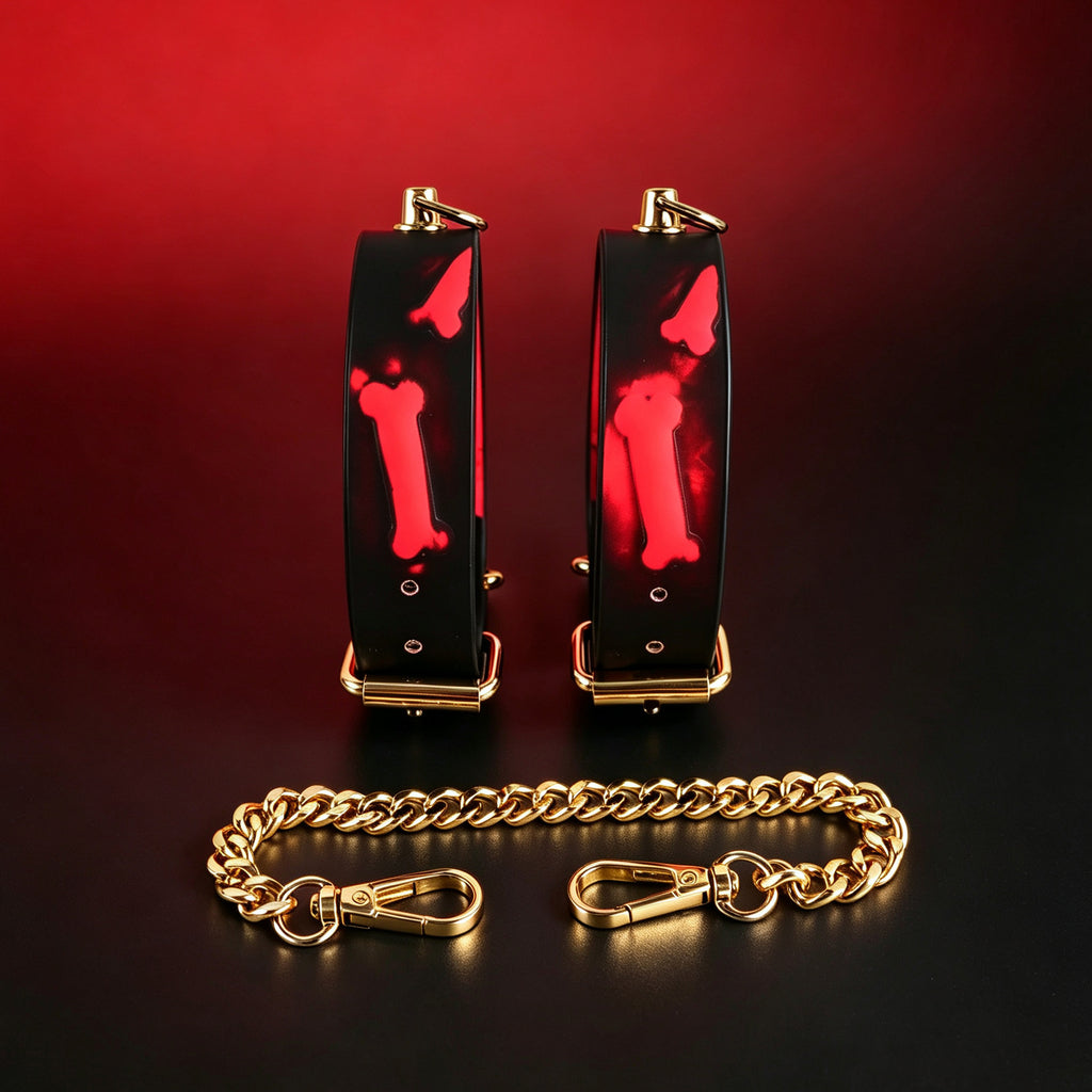 6-Piece Kiss-Print BDSM Bondage Set