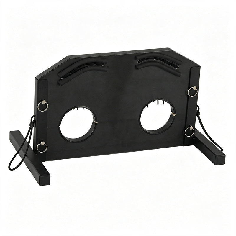 Freestanding Wooden BDSM Ankle Stocks Restraint Frame