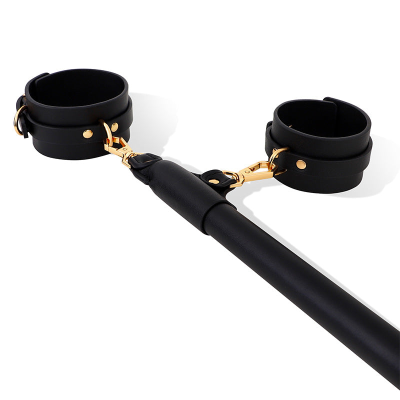 Black and Gold Multi-Configuration BDSM 5-piece Bondage Restraint Set BM130