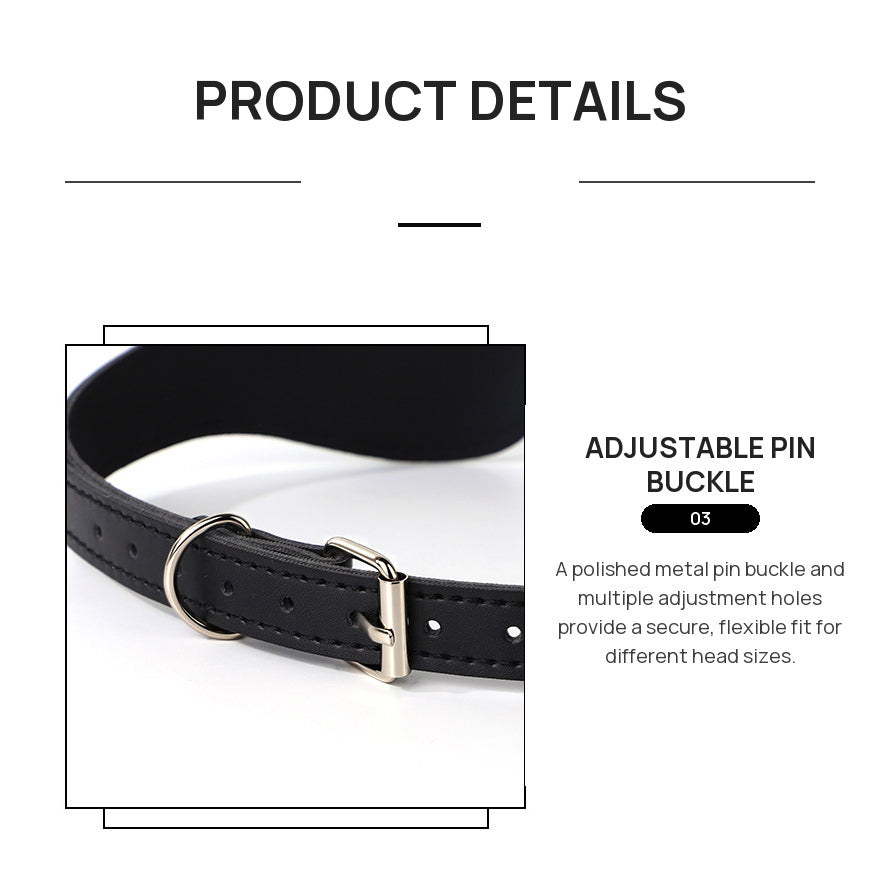 BDSM PU Leather Blindfold Eye Mask
