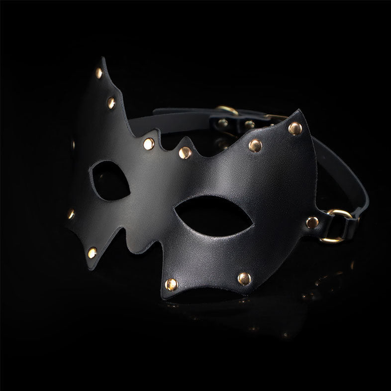 Bat-Style Leather Eye Mask BM69
