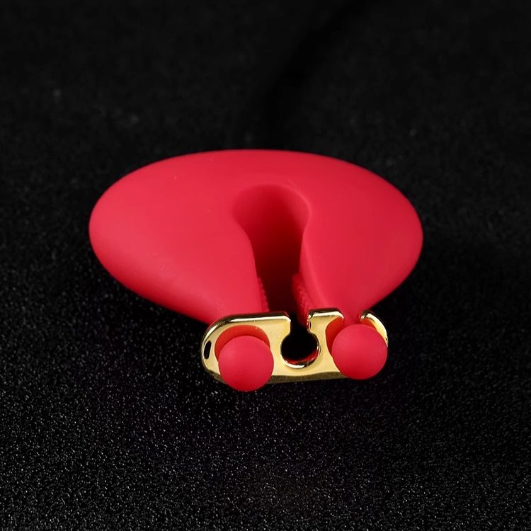 Vibrating Dual Vibrating Silicone Nipple Clamps BM40