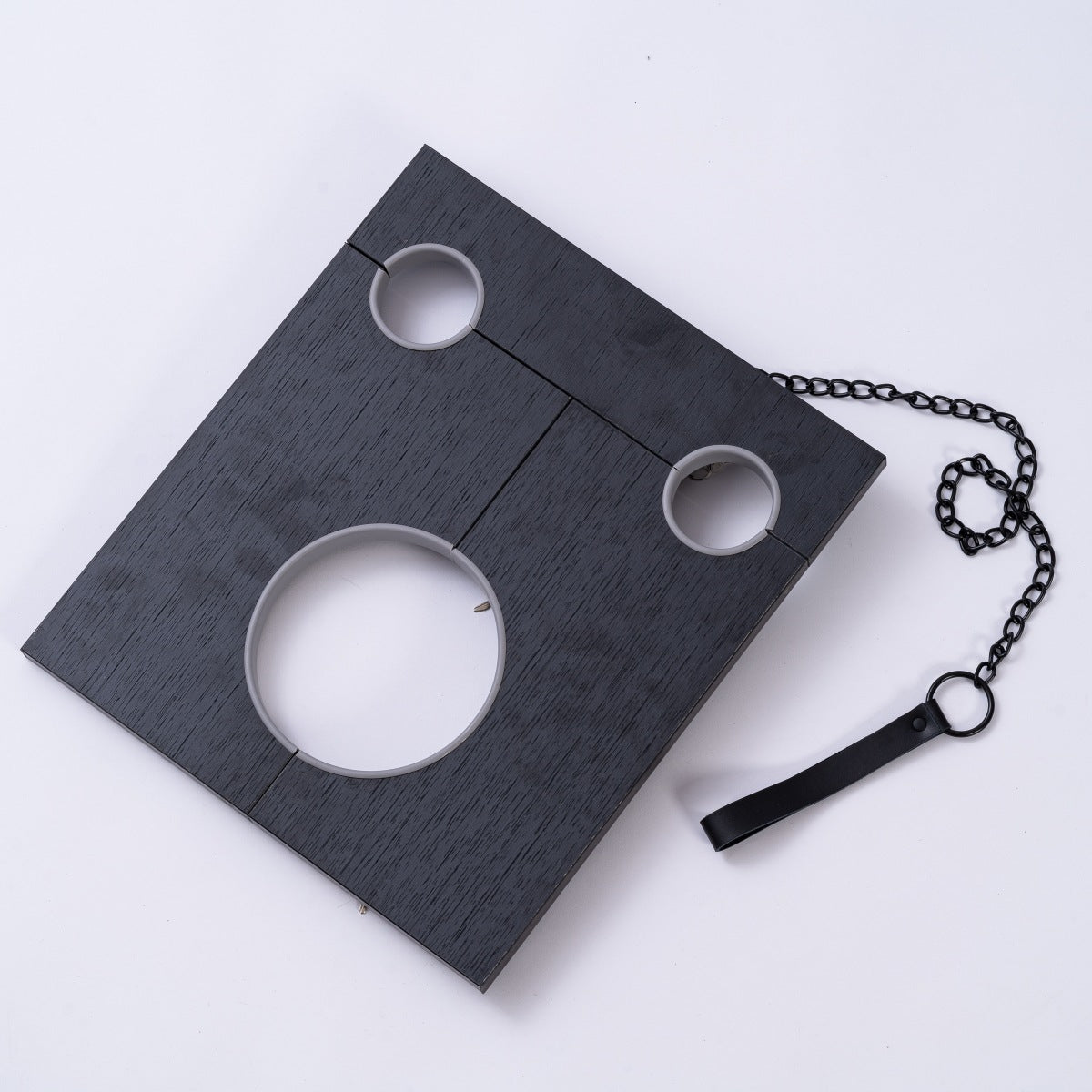 Wooden Neck & Wrist Pillory with Chain BF20