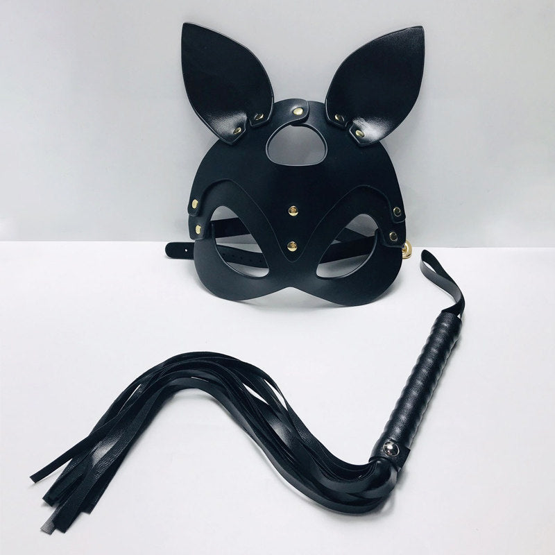 Bunny-Style Leather Mask BM70