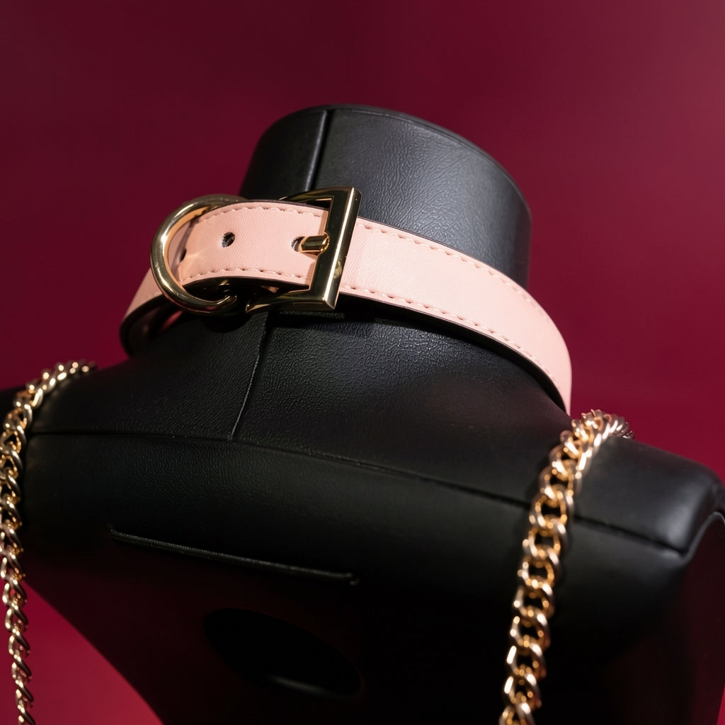 Bell Slave Submissives Collar and Leash Set BM63