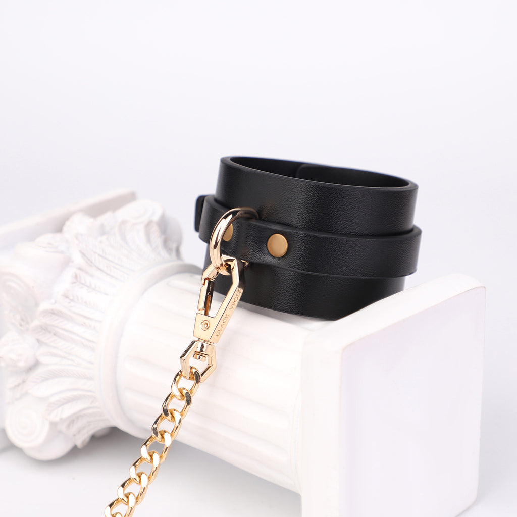 Black Handcuff & Ankle Cuff Set BM77