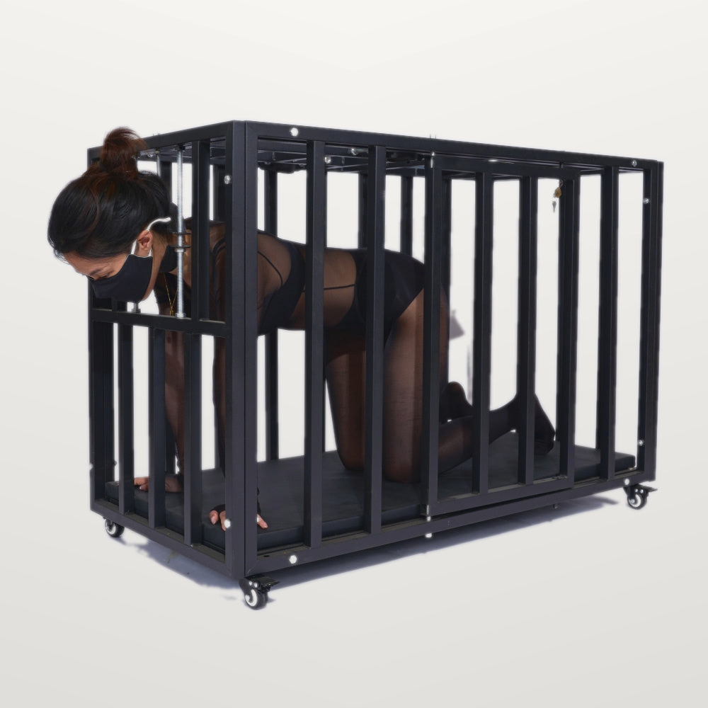 Heavy-Duty BDSM Confinement Cage