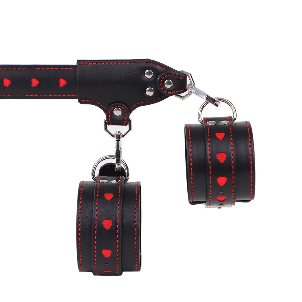 Heart-Pattern BDSM Spreader Bar Restraint Set BM131