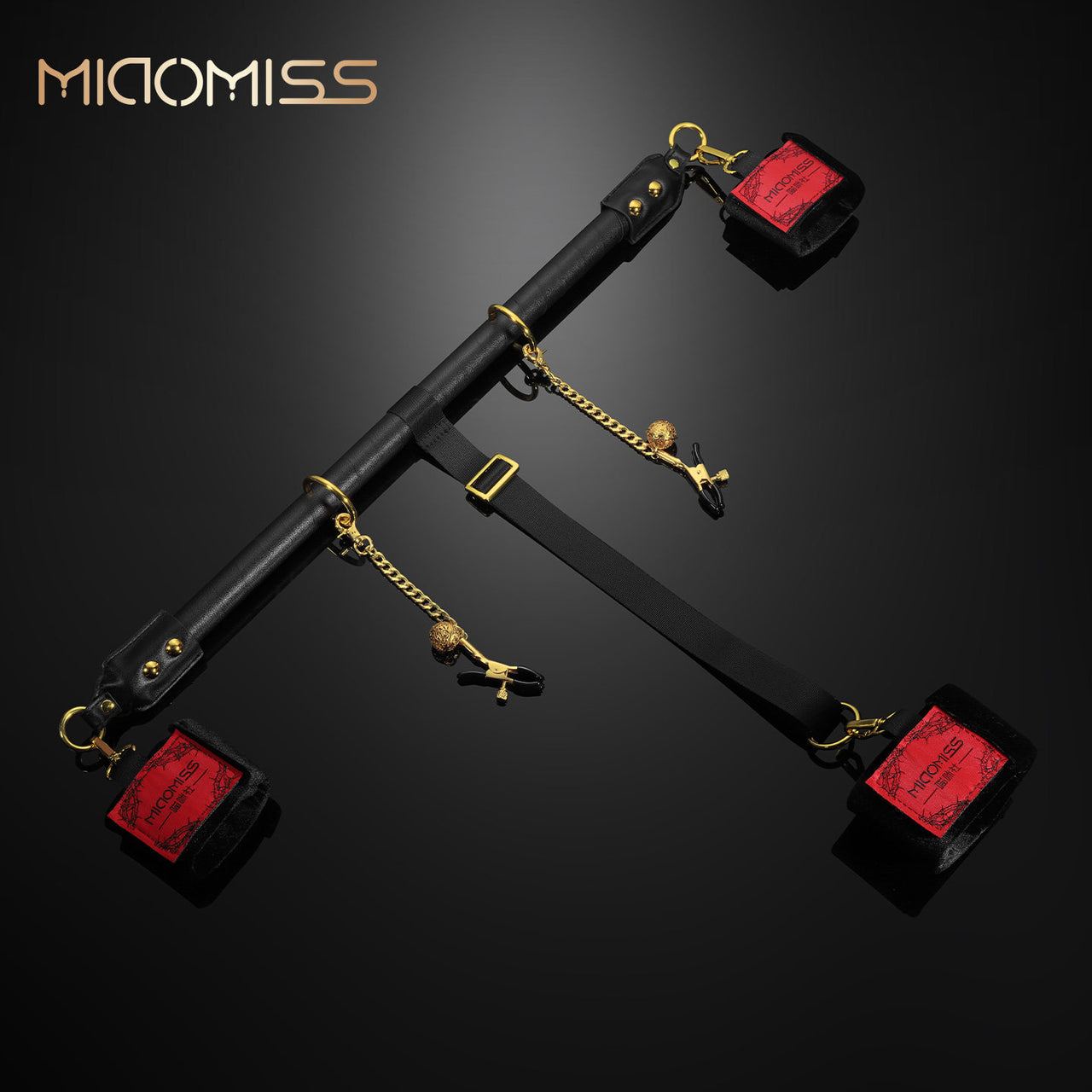 BDSM Spreader Bar Set with Wrist & Ankle Cuffs BM36
