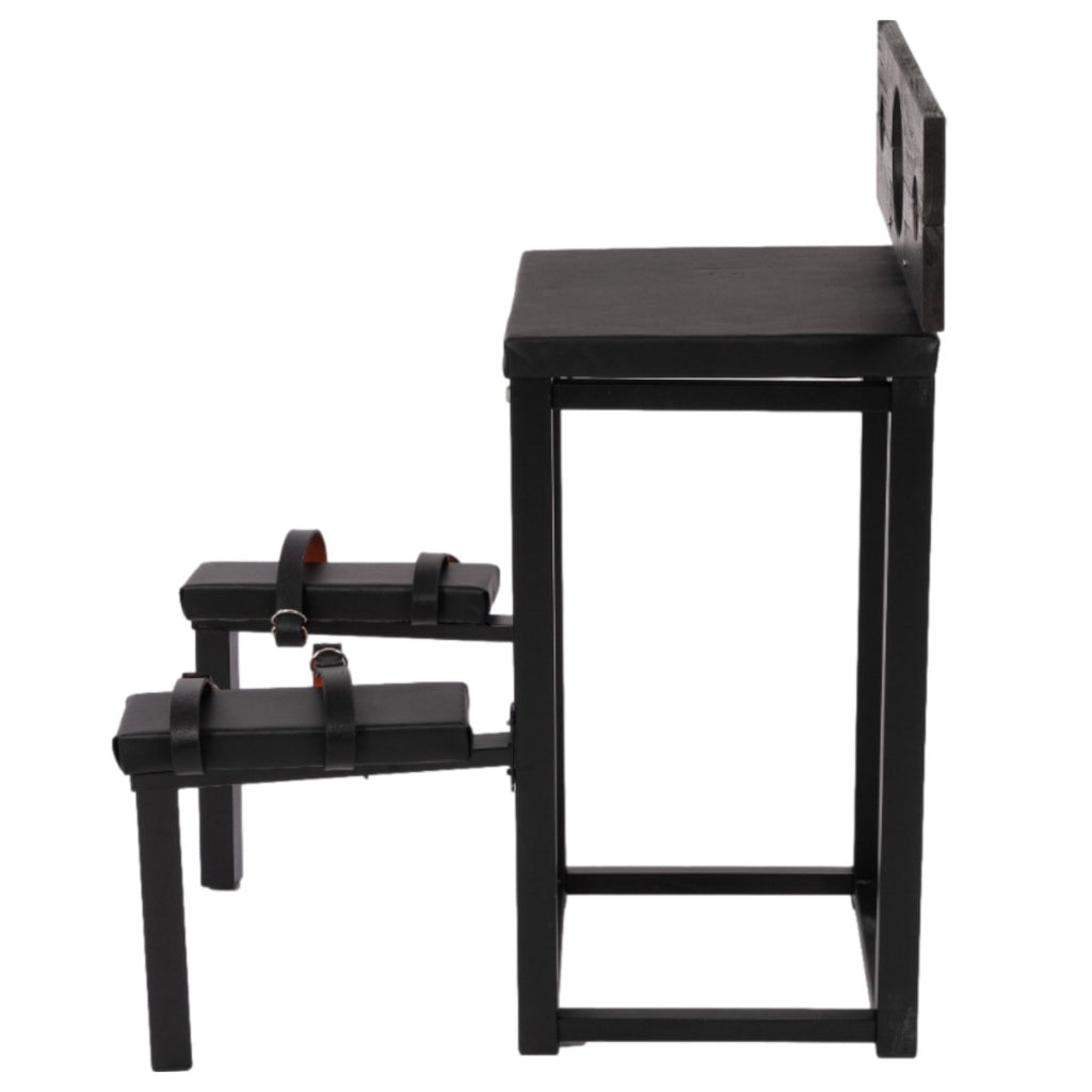 Bondage Chair with Neck & Wrist Stocks BF17