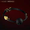 Luxury Black & Gold Ball Gag BM43