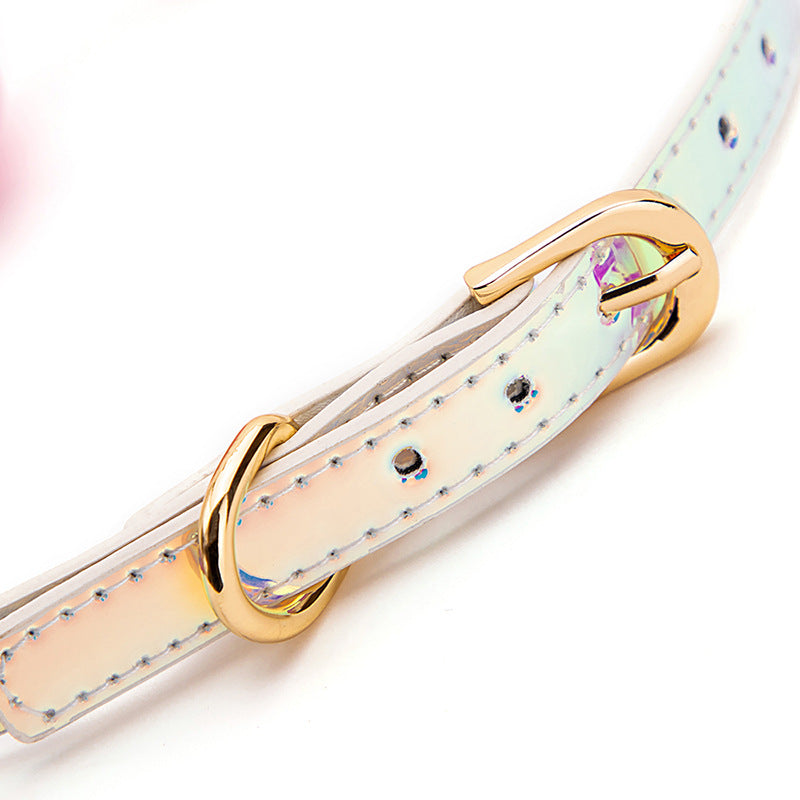 Pink Rainbow Holographic Ball Gag BM75