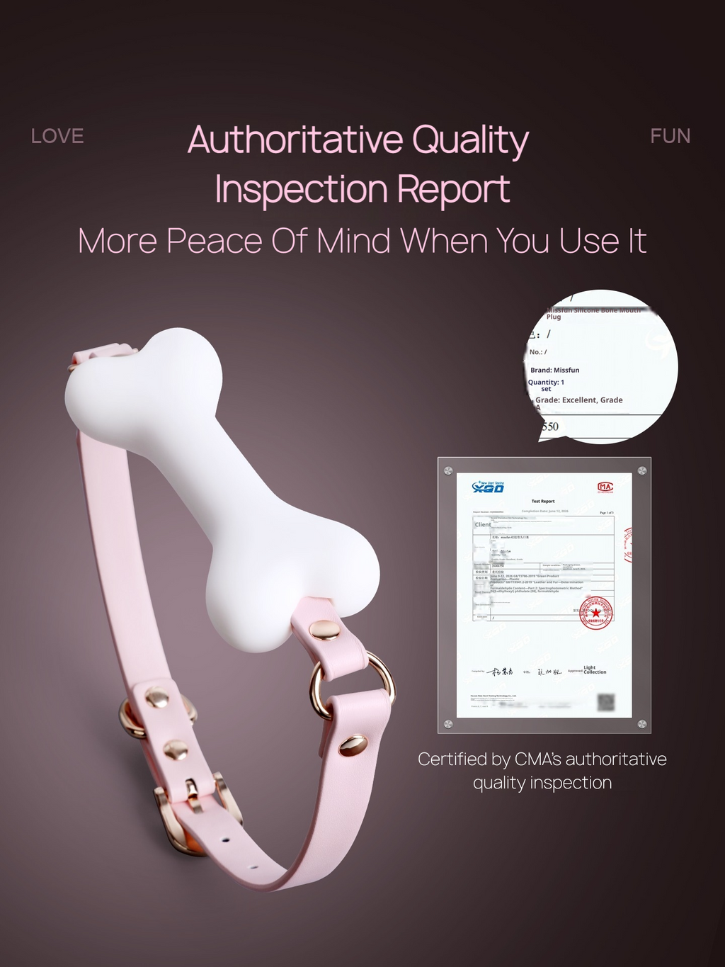Silicone Bone Bit Gag BM66