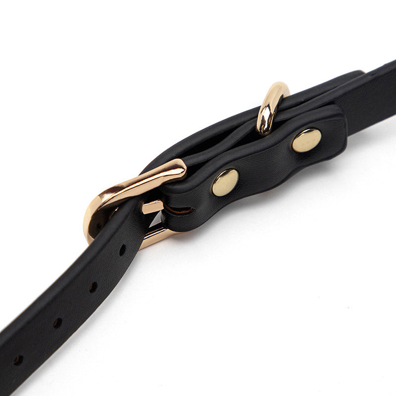 Adjustable PU Leather Blindfold BM76