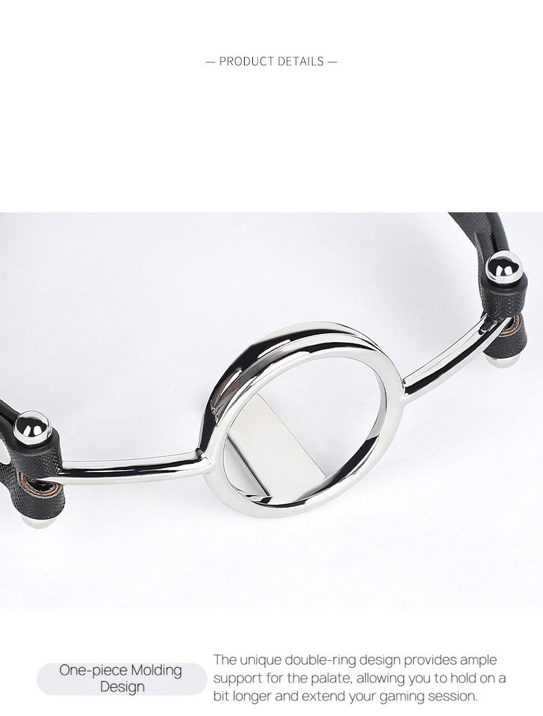 Leather Alloy Mouth Gag — BM21