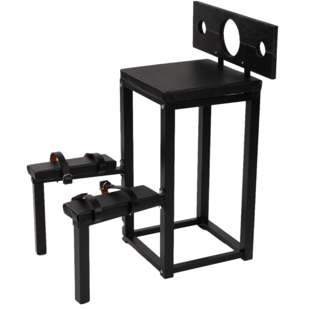 Bondage Chair with Neck & Wrist Stocks BF17