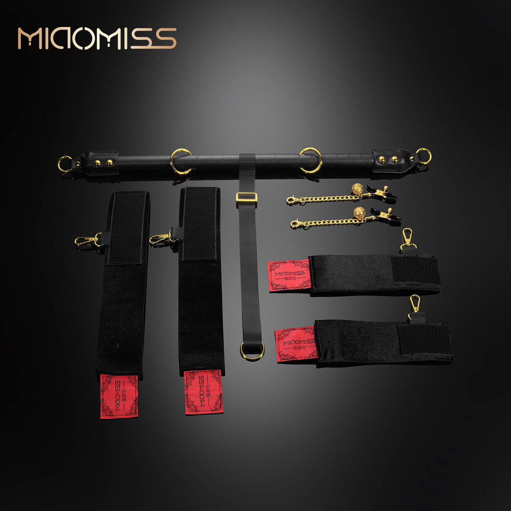 BDSM Spreader Bar Set with Wrist & Ankle Cuffs BM36