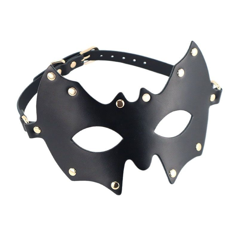 Bat-Style Leather Eye Mask BM69