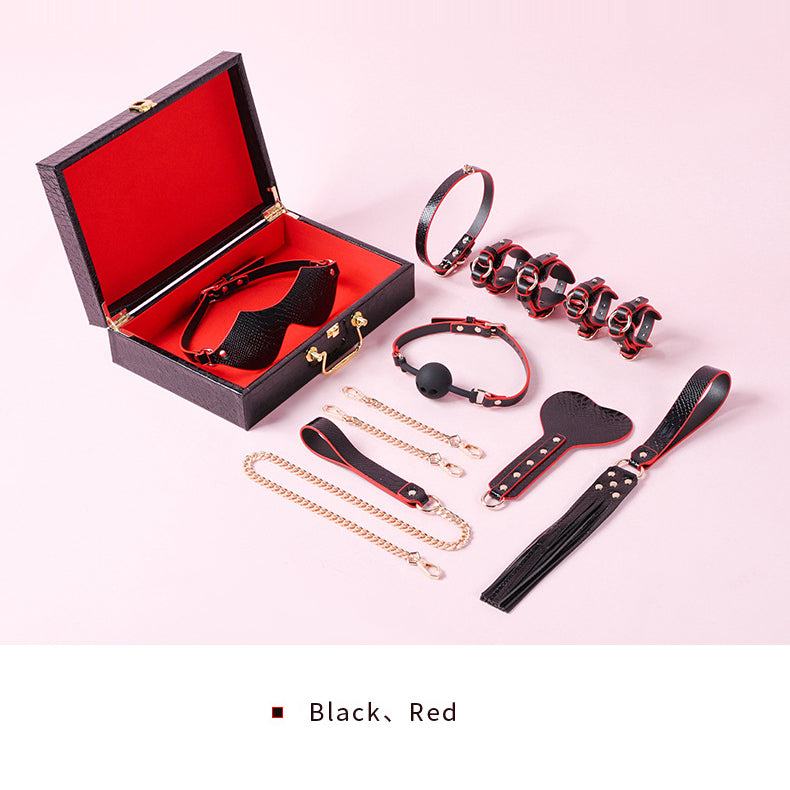 Deluxe Red BDSM Bondage Set with Storage Case BM120