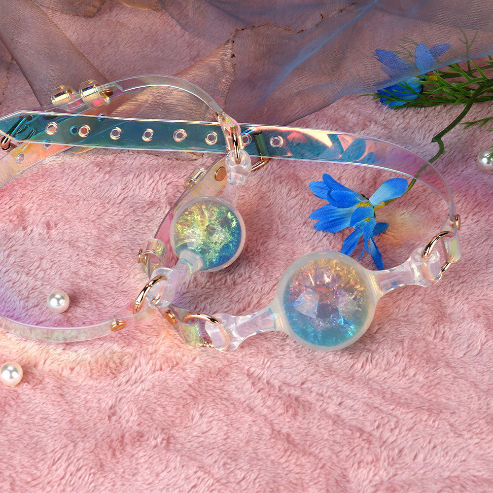 Laser Iridescent Pearl Ball Gag BM16