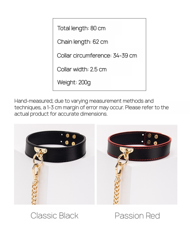 Black Gold Day Collar for Submissives BM20