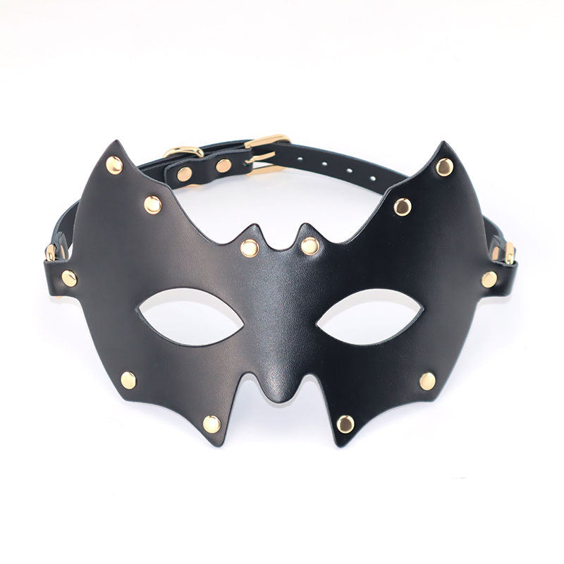 Bat-Style Leather Eye Mask BM69