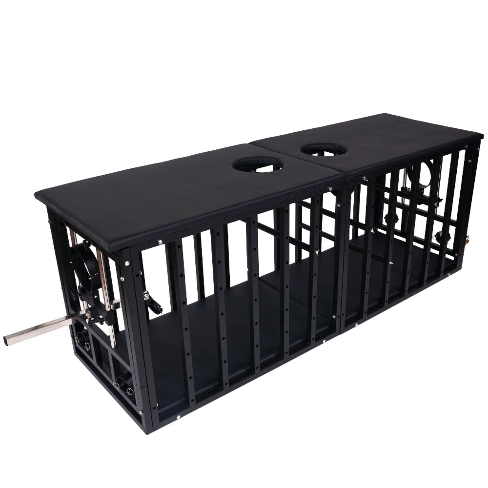 Large Extended BDSM Confinement Cage with Padded Top BF29