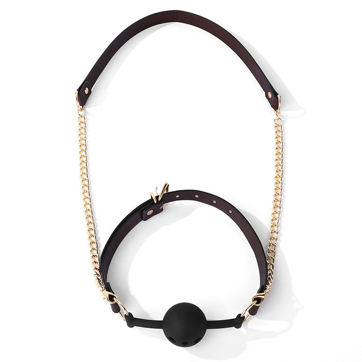 Thermochromic BDSM Ball Gag with Detachable Leash BM127