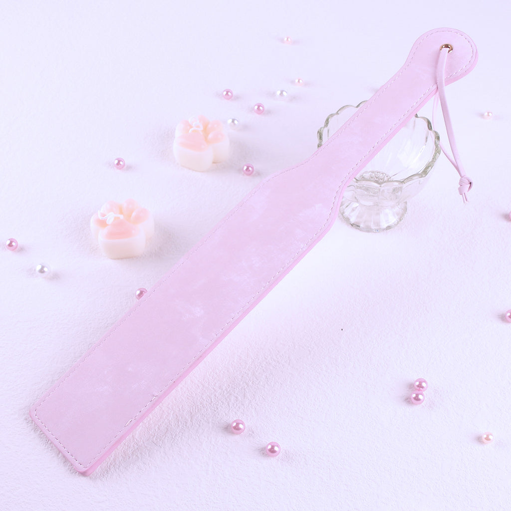 Three-Piece BDSM Collar, Paddle and Blindfold Set