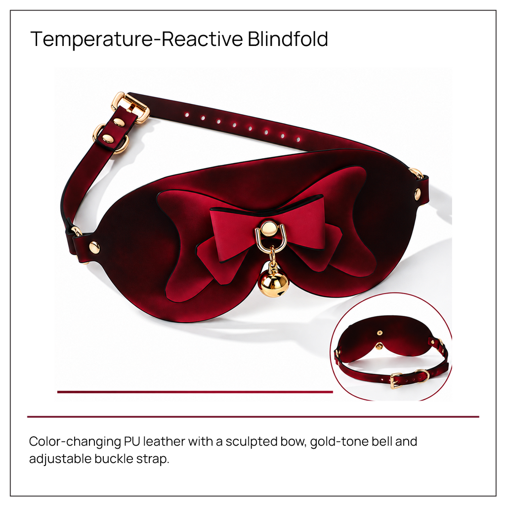 Temperature-Reactive Bow BDSM Blindfold