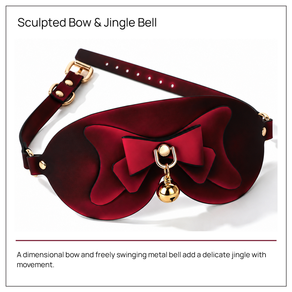 Temperature-Reactive Bow BDSM Blindfold