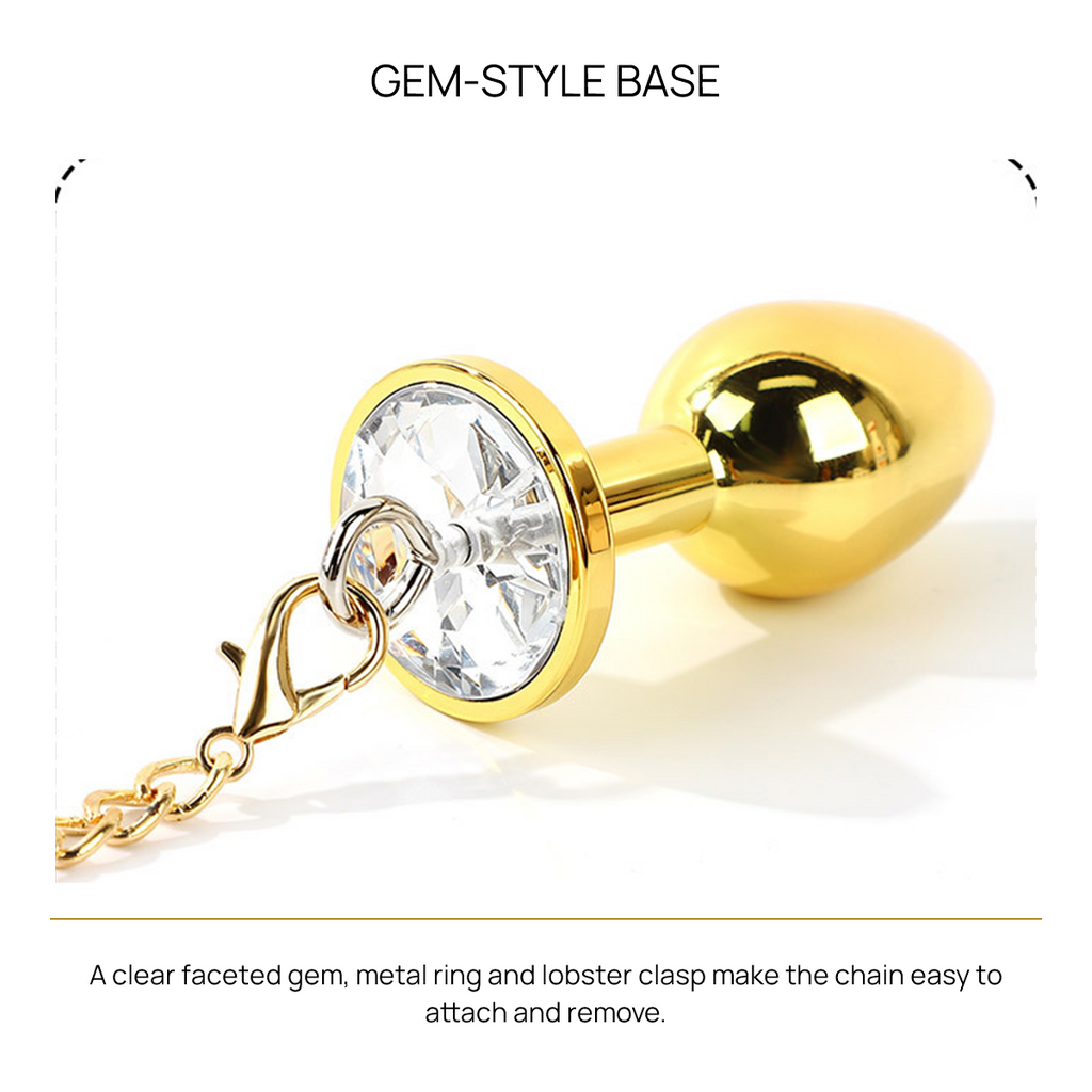 Metal Cherry Chain Anal Plug