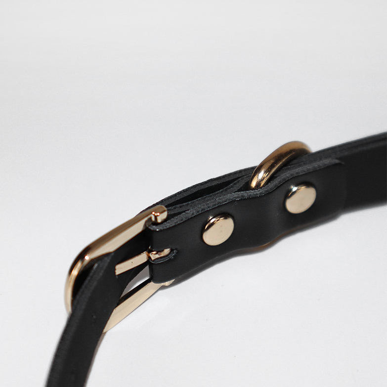 Bat-Style Leather Eye Mask BM69