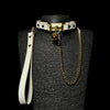 Cowhide Bell Collar and Leash Set BM61