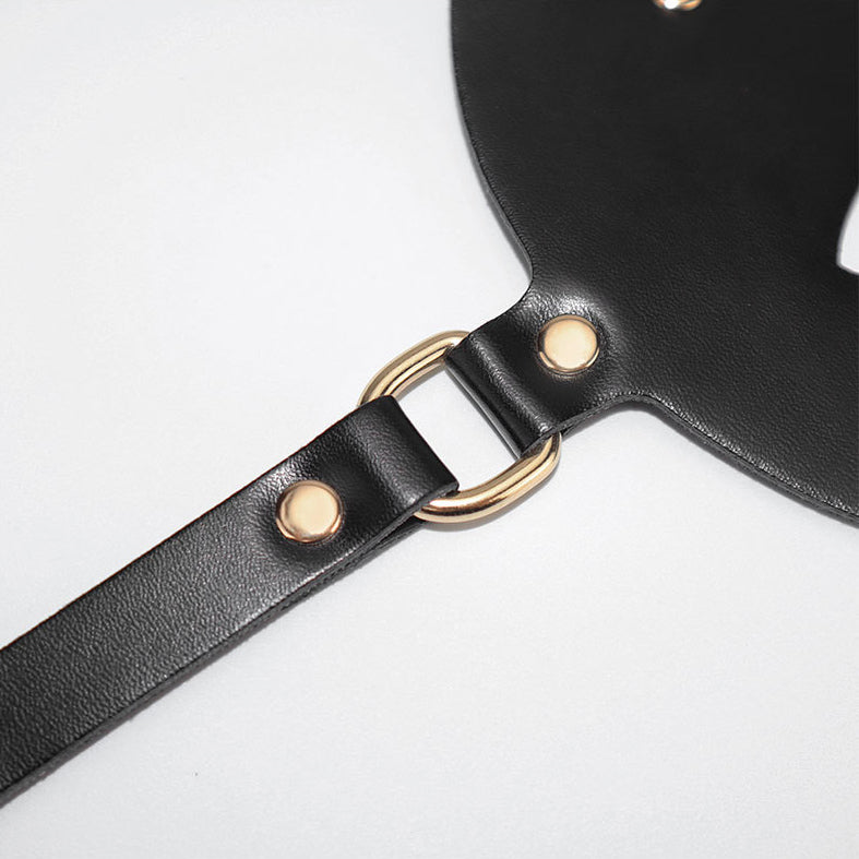 Bat-Style Leather Eye Mask BM69