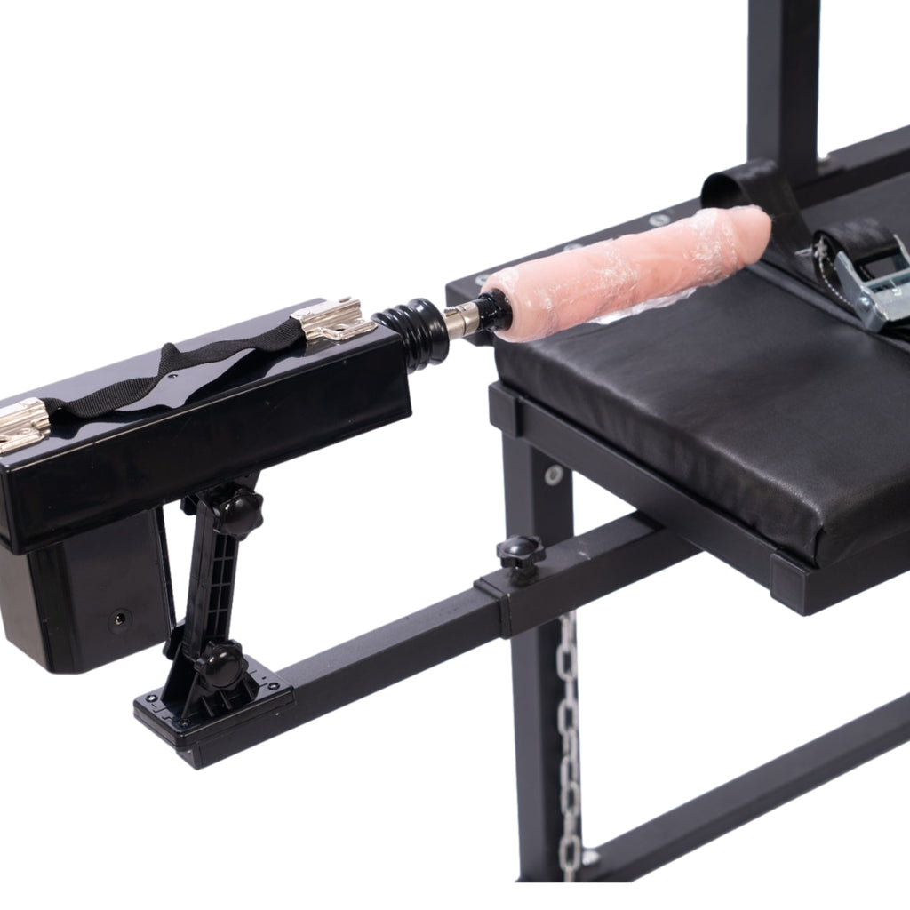 Mobile BDSM Restraint Bench with Overhead Gantry