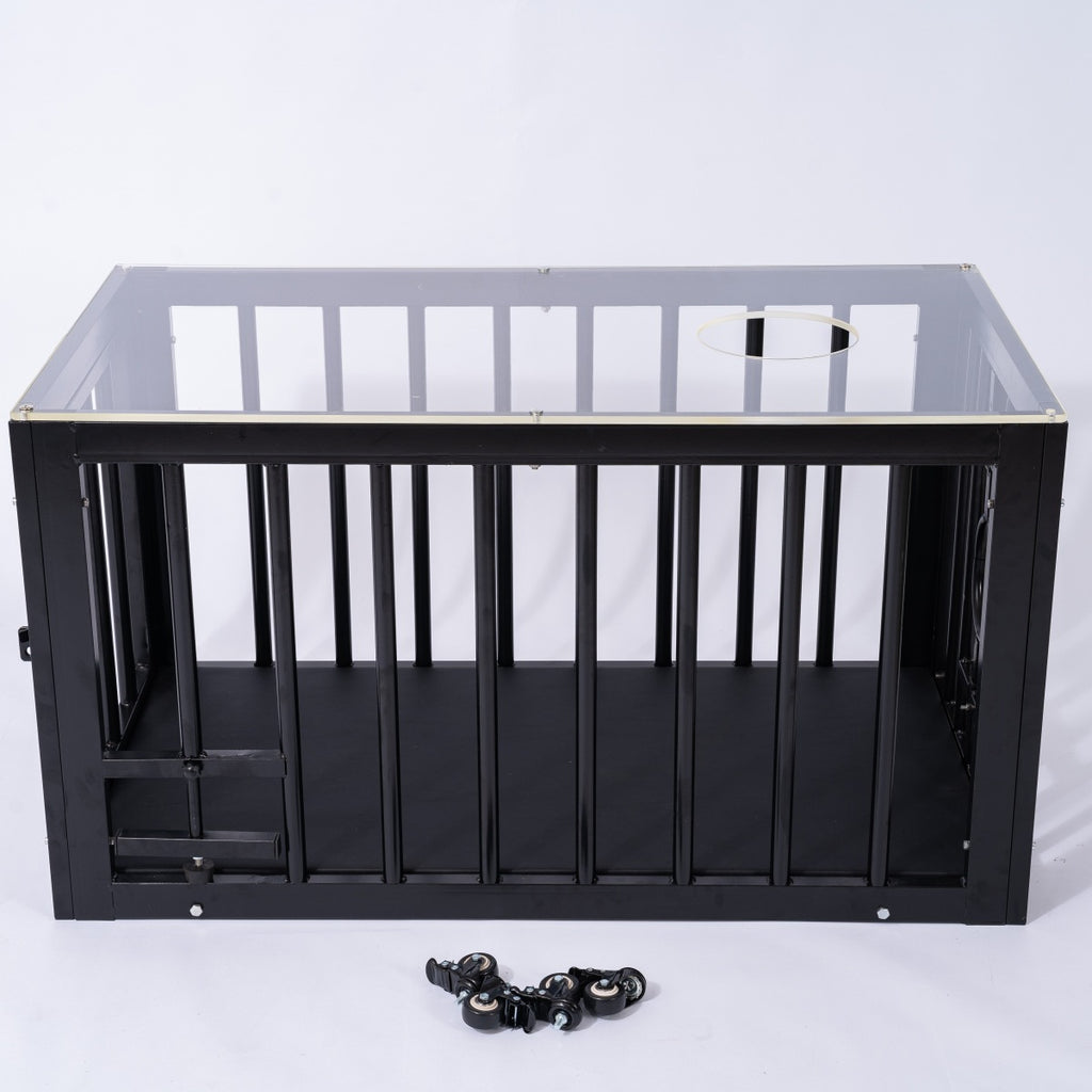 BDSM Cage Coffee Table with Clear Acrylic Top BF24