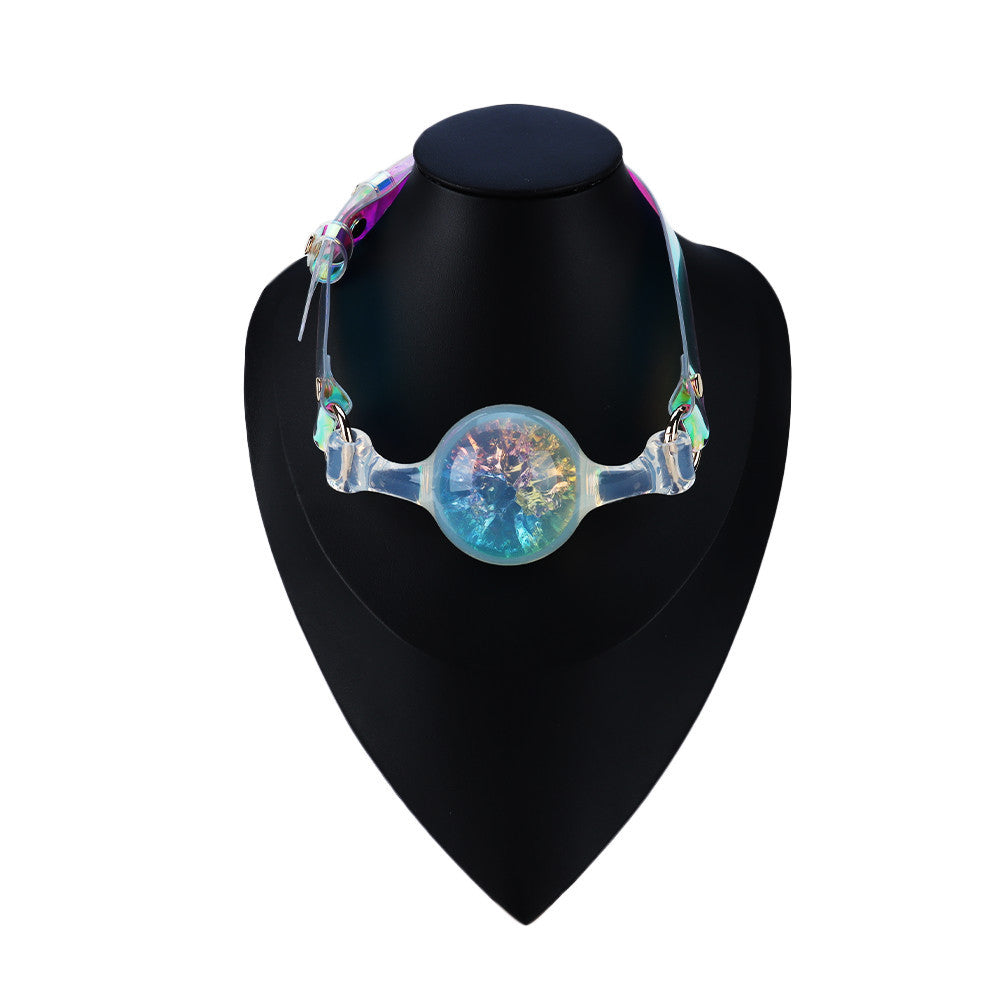 Laser Iridescent Pearl Ball Gag BM16