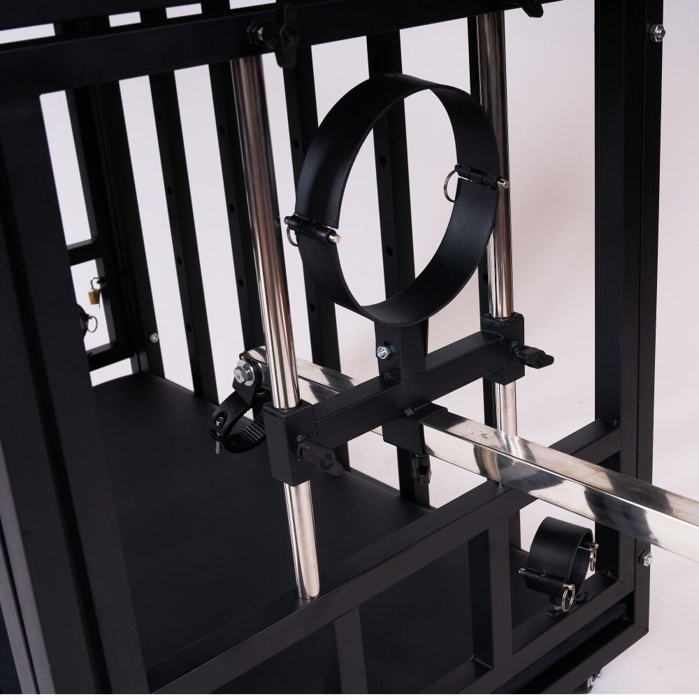 Large Extended BDSM Confinement Cage with Padded Top BF29