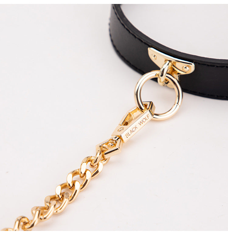 Black Gold Day Collar for Submissives BM20