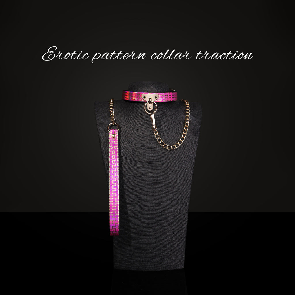 Snake Pattern Sub Collar and Leash Set BM80